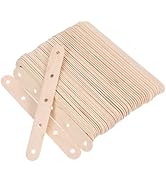 VILLCASE 100pcs Wooden Craft Sticks with Holes - 5.7 Inch Natural Popsicle Stick - Ice Cream Rod ...
