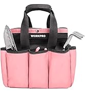 WORKPRO Garden Bag, Garden Tool Tote Storage Bag with 8 Pockets, Home Organizer for Outdoor Garde...