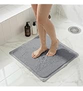 Upgraded Non Slip Shower Mat,Anti Slip Bathtub Mat with Suction Cups,Scrubber Mats,Easy to Clean,...