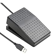 iKKEGOL Upgraded USB Foot Switch Single Pedal Mechanical Control Footswitch Map Mouse Keyboard Ho...
