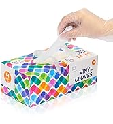 [200 Pack] Disposable Food Prep Vinyl Gloves Medium M, Food Service Grade Kitchen Glove for Cooki...
