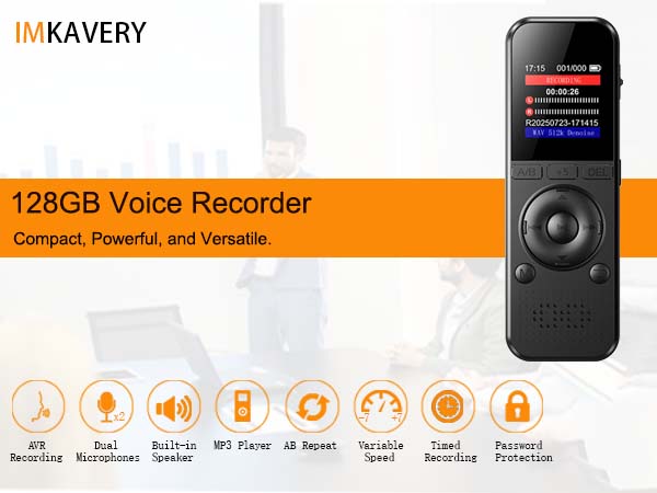 128GB Digital Voice Recorde