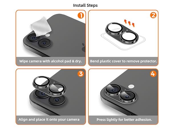 WowFluy 2 Pack Screen Protector for iPhone 17 with Lens Protector