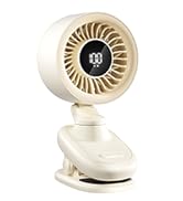 TRILINK Clip on Fan, Small USB Desk Fan with Rechargeable Battery, Oscillation, Timer, Stepless S...