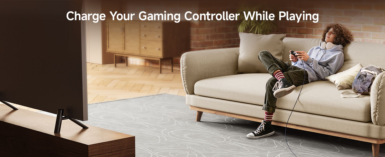 usb-c to micro b 2.0 cable for smartphones, tablets, digital cameras, and power banks