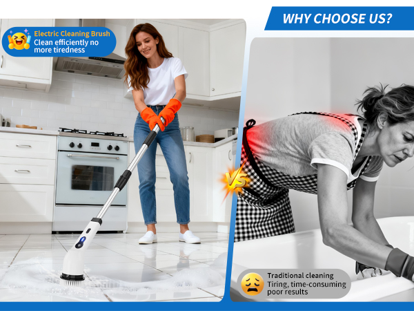 bathroom scrubber shower brush for cleaning shower scrubber with long handle