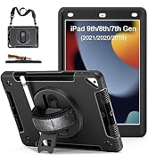 Case for iPad 9th Generation 2021: Military Grade TPU Protective Cover for iPad 8th/7th Gen 10.2 ...