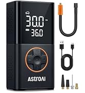 AstroAI L7 Tire Inflator Portable Air Compressor Cordless Mini Bike Pump with Digital Dual Values...