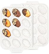 Vinino 2-Pack Silicone Madeleine Pan with Metal Reinforced Frame, 12-Cavity Shell Shape Madeleine...