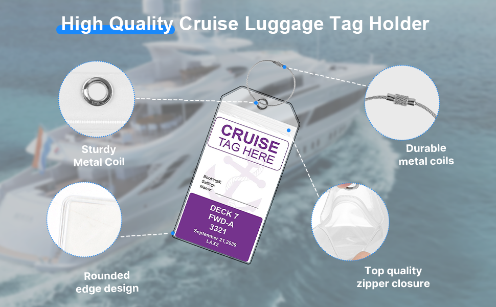 8-Pack Luggage Tag