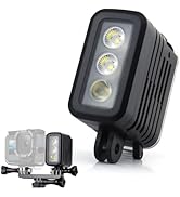 GEPULY Underwater Light Dive Lights - 450LM High Power 3 Dimmable Modes 164FT Waterproof LED Vide...
