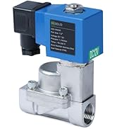 U.S. Solid High Pressure Solenoid Valve - 1/2” 100 bar Stainless Steel 12V DC High Pressure High ...