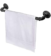 Jeasor Industrial Pipe Towel Rack Towel Bar, Heavy Duty Wall Mounted Rustic Farmhouse Bath Towel ...