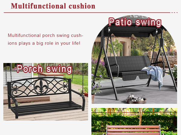 porch swing cushions outdoor 60 inch