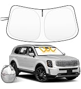 Car Windshield Sun Shade Compatible with 2020 2021 2022 2023 2024 2025 Kia Telluride Accessories ...
