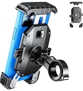 Kewig Motorcycle Phone Mount Holder - [No Scratches Camera ] [1s Lock] Motorcycle Cell Phone Moun...