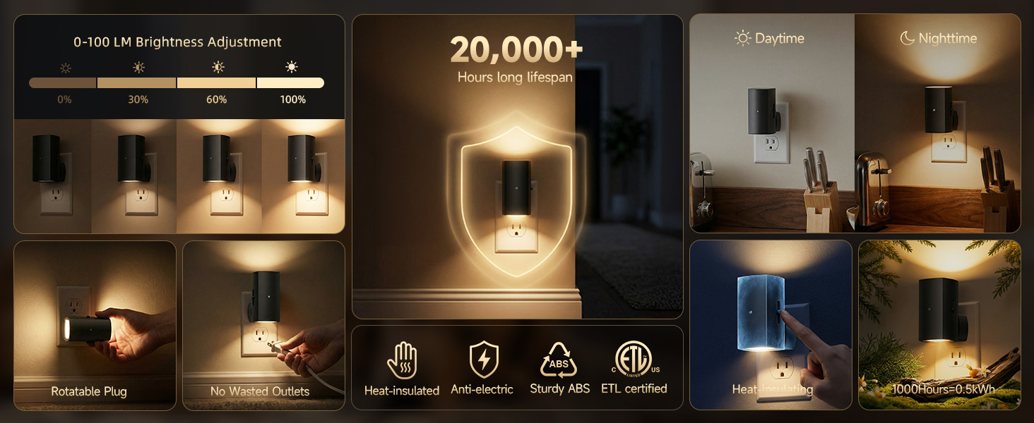 night lights plug into wall