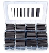 MILAPEAK 650 PCS Heat Shrink Tubing Kit, UL Approved Heat Shrink Tube Wire Wrap, 2:1 Ratio Electr...