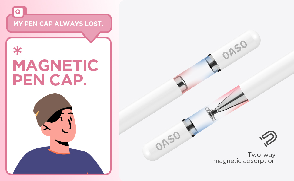 a graphic of a magnetic cap and a magnet.