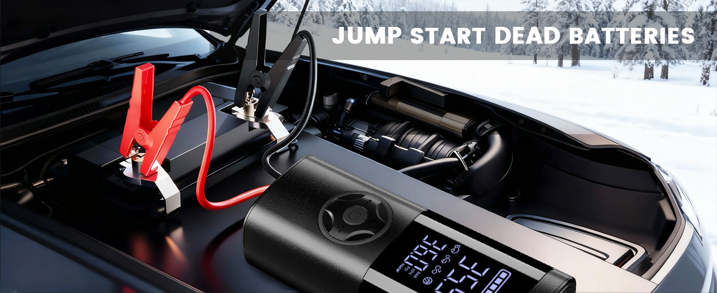 Jump Starter with Air Compressor