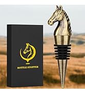 LULLEA Horse Head Wine Stopper, Horse Wine Gifts Birthday Gifts for Men Women, Bottle Stoppers fo...