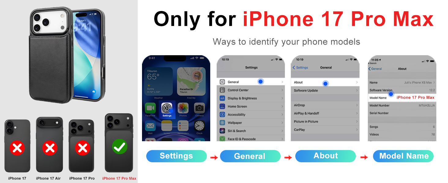 onetop Wallet Case for iPhone 17 pro max