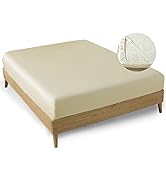 MINIPANDA Twin Size Fitted Sheet Only with Bed Sheets Holder Straps for Corners, Keep Sheets from...