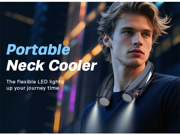 neck fan wih led light