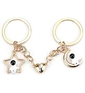 SHTALHST Astronaut Keychain Moon Star Keychains Space Couple Keychain Astronaut Gifts Planet Key ...