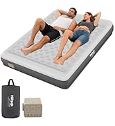HiiPeak Air Mattress Queen Bed w Removable Multi-Function Air Pump, Self Inflatable TPU ECO Blow ...