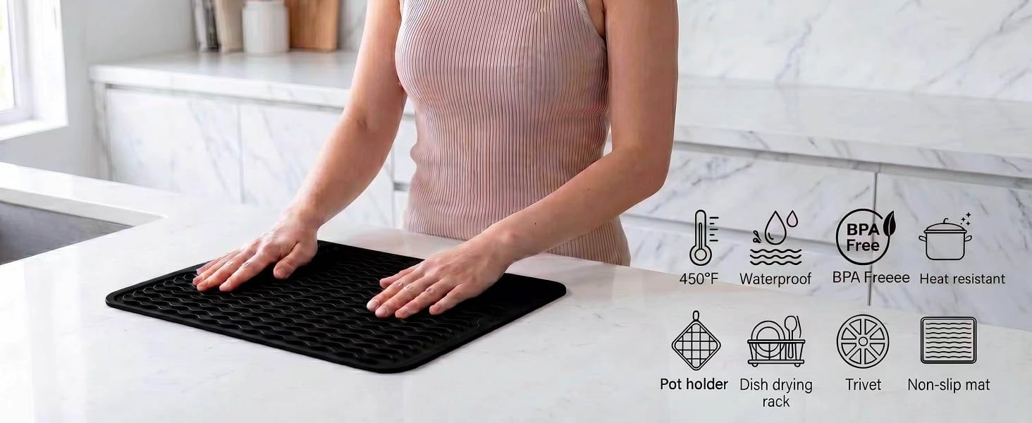 MicoYang silicone dish drying mat