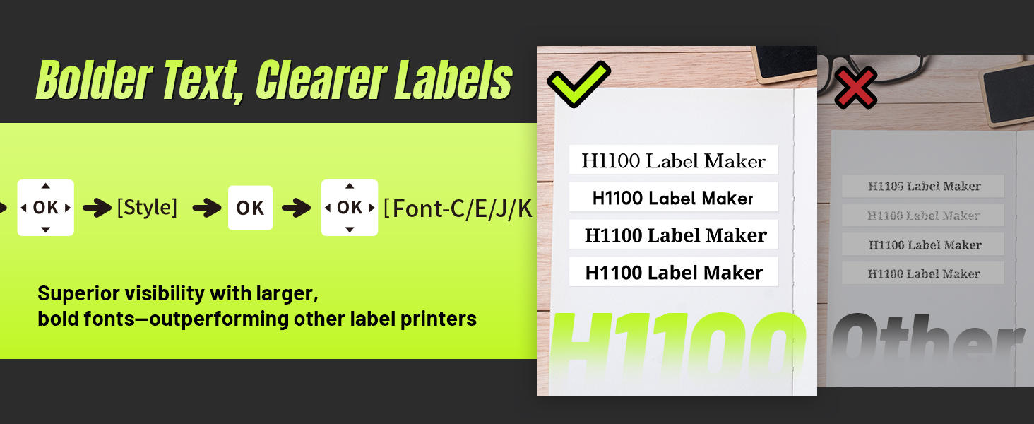 Replacement for brother label maker