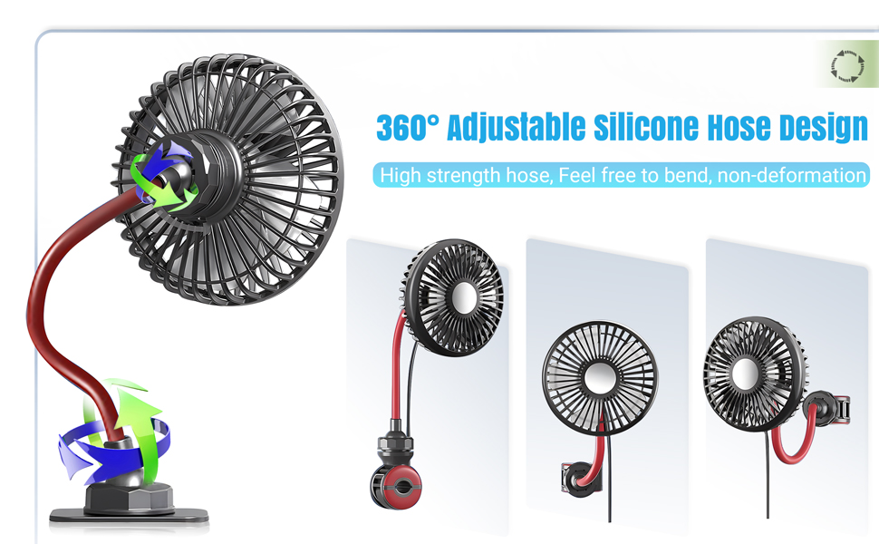 usb car fan car seat fan rear seat fan car fans for backseat fan for car electric car fan