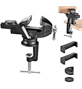 Wiselifetech Table Vise 2 Inch Bench Vise with Anvil,Swivel Base Universal Vices made of Cast Ste...