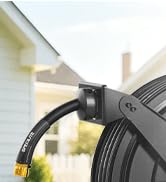 Hot/Cold Retractable Garden Hose Reel