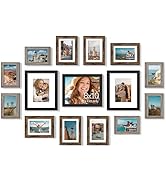 Vittanly 15 Pack Picture Frames Collage Wall Decor, Multi Sizes Including 3pcs 8x10, 6pcs 5x7 and...