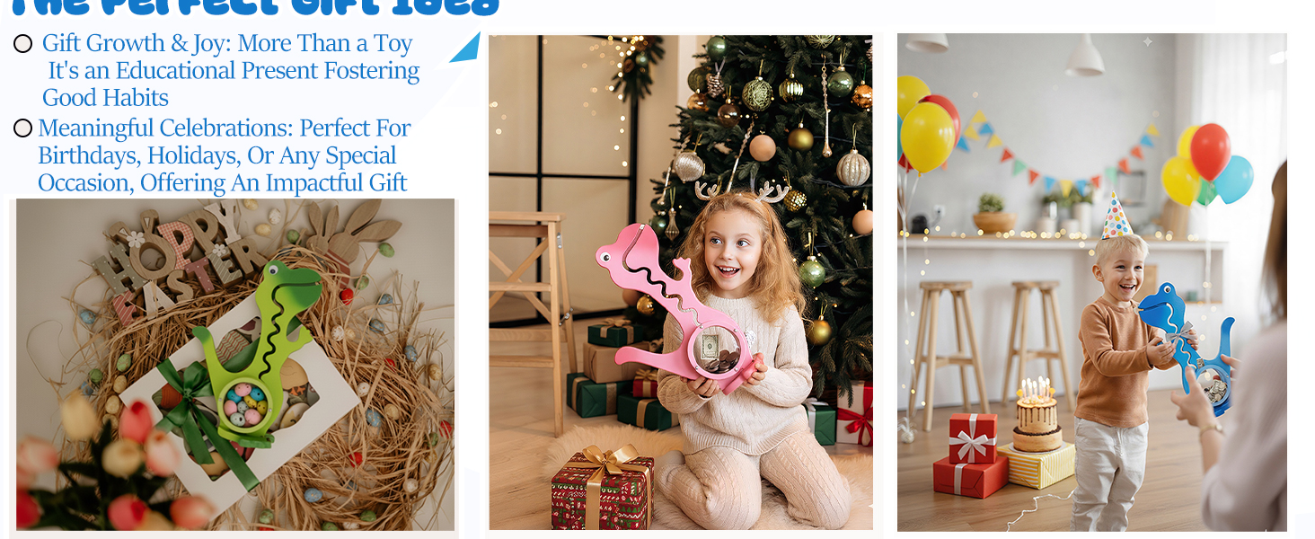 Wooden coin bank for kids as a birthday or Christmas Easter gift, suitable for home and bedroom use