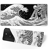 Japanese Waves Sea Dragon Mouse Pad,31.5 X 11.8 Inch Large Gaming Mouse Pad, Extended XL Computer...