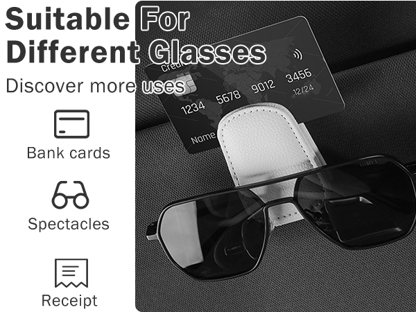 Sunglass Holder for Car Visor
