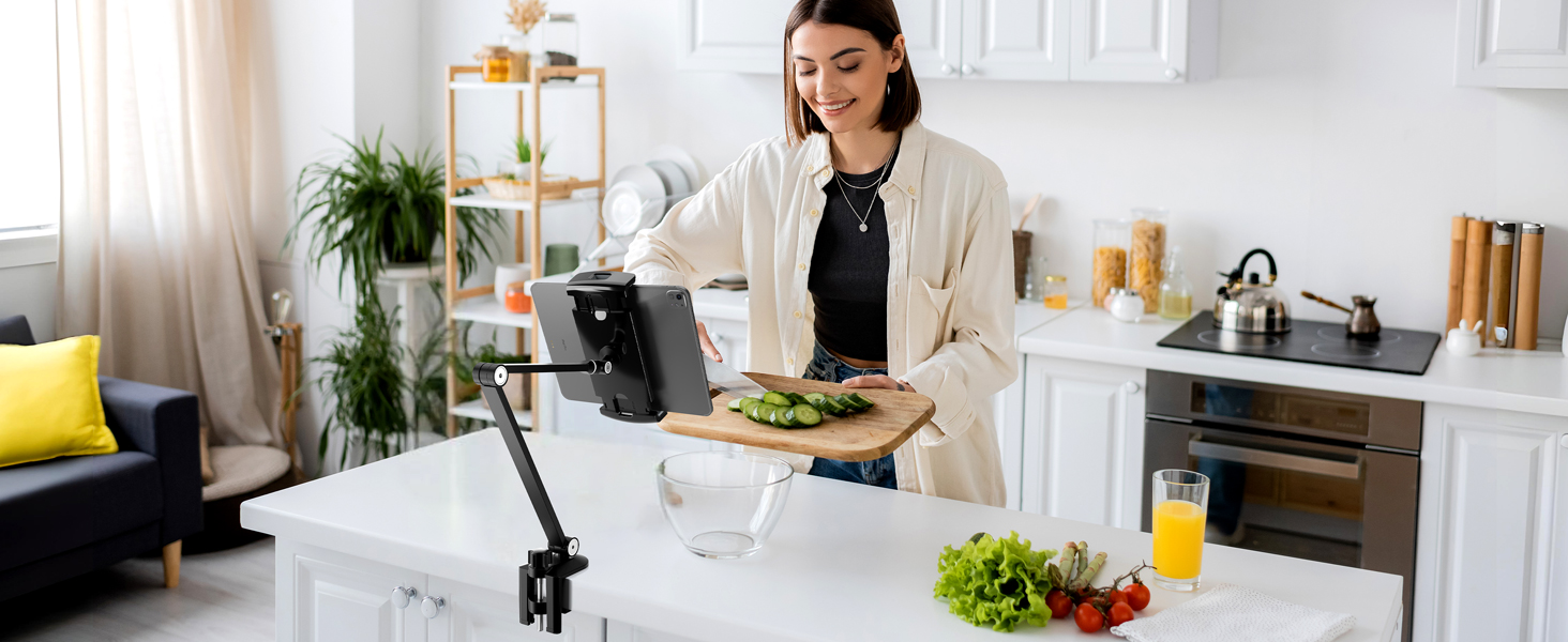 ipad desk mount tablet holder for desk portable monitor mount