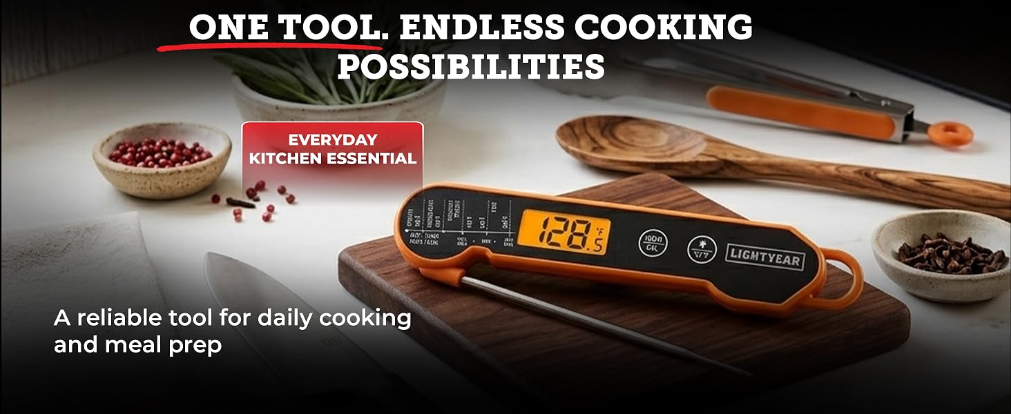 food-grade stainless steel temperature probe highlighting material quality and safety
