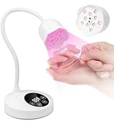 Makartt UV Nail Lamp: Mini UV Light for Gel Nails Polish Luminoza 30mW/cm² Rechargeable LED Nail ...