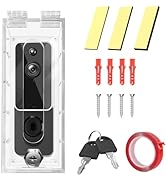 groword Anti-Theft Video Doorbell Mount Compatible with Most Video Doorbell, Acrylic,Highly Trans...