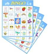 Iconikal 32 Player Easter Bingo Set with Bonus Pin The Nose on The Bunny Game