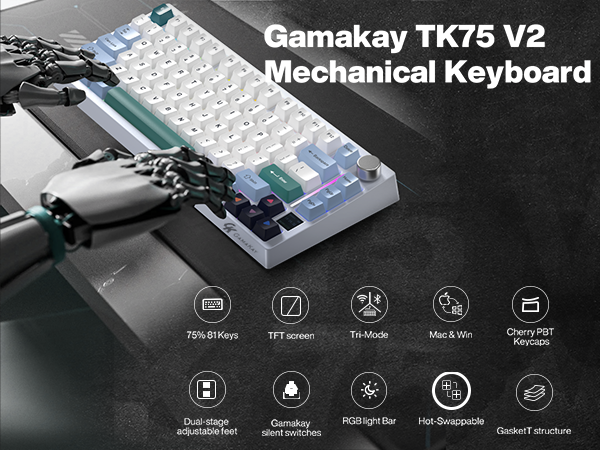 GK GAMAKAY TK75 V2 75%
