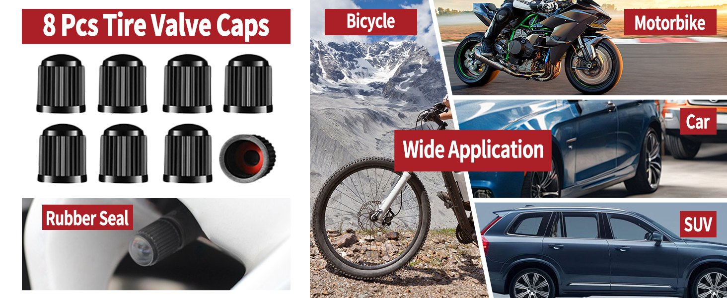  AutoTrim Removal Tool Kit Metal Pry Tool Auto Fastener Remover Trim Remover Kits Tire Valve Caps 