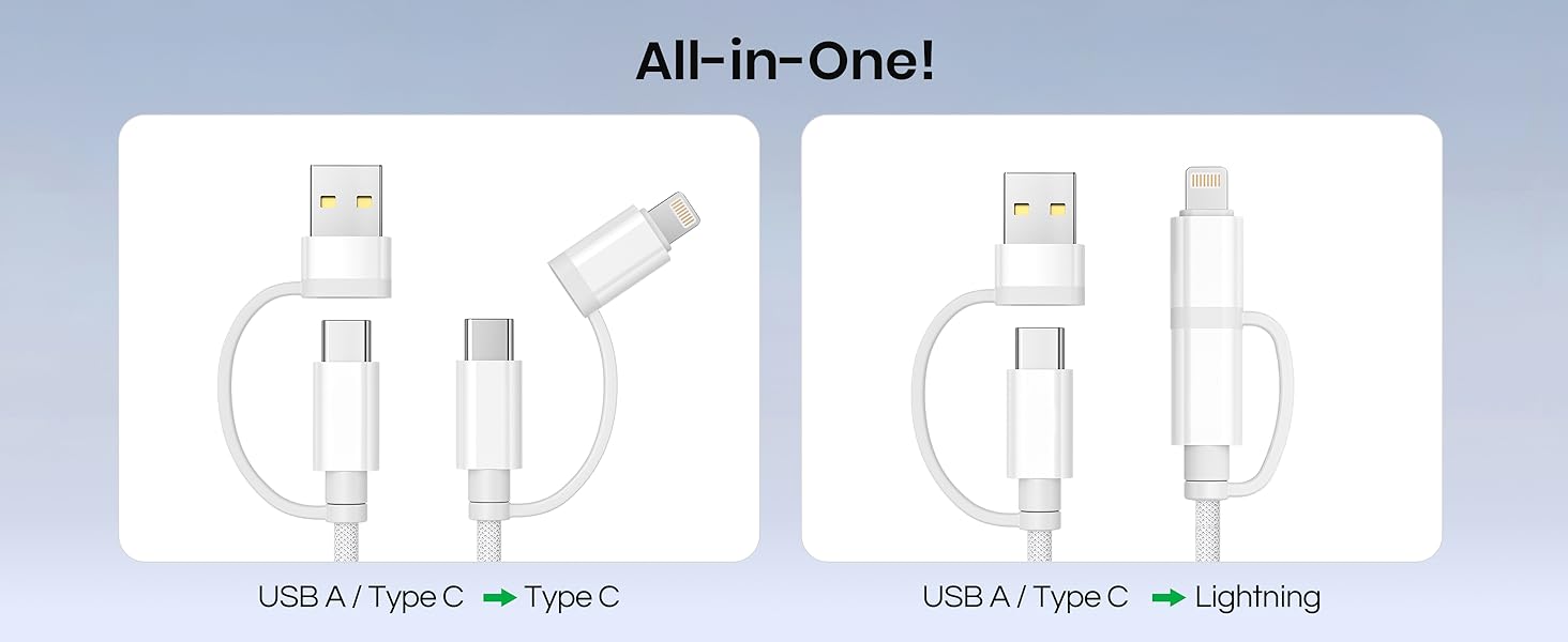 4 in 1 charging cable