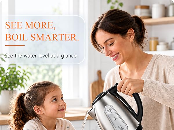 Visible Water Level Electric Kettle