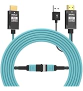 SkyeySnail MPO Detachable Pure Fiber Optic 8K HDMI 2.1 Cable, 8K60Hz 4K120Hz, 48Gbps, Dynamic HDR...