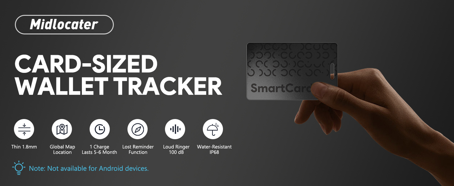 wallet tracker card for Apple Find My